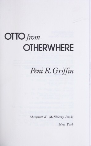 Book cover for Otto from Otherwhere