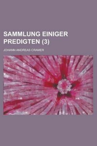 Cover of Sammlung Einiger Predigten (3)