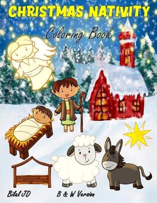 Book cover for Christmas Nativity Coloring Book