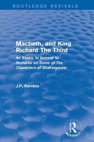 Cover of Macbeth, and King Richard The Third