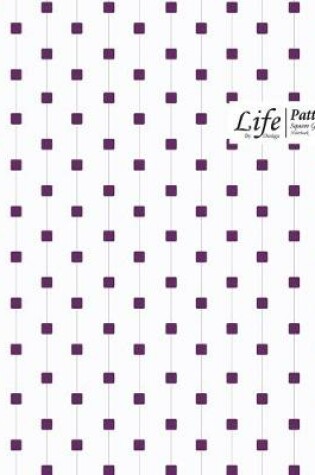 Cover of Cube Pattern Square Grid, Quad Ruled, Composition Notebook, 100 Sheets, Large Size 8 x 10 Inch Purple Dots Cover