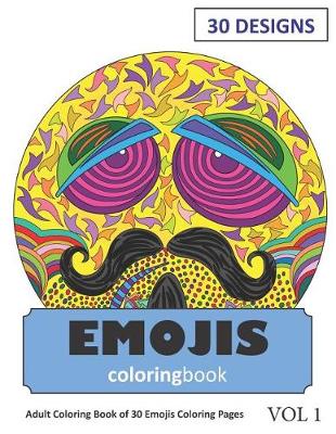 Book cover for Emojis Coloring Book