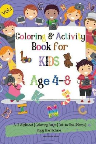 Cover of Coloring & Activity Book for Kids 4-8