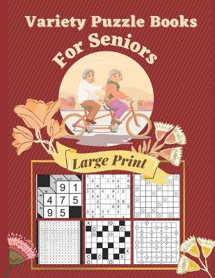 Book cover for Variety Puzzle Books For Seniors Large Print