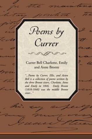 Cover of Poems by Currer