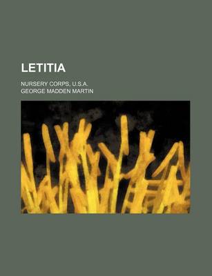 Book cover for Letitia; Nursery Corps, U.S.A.