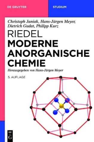 Cover of Riedel Moderne Anorganische Chemie