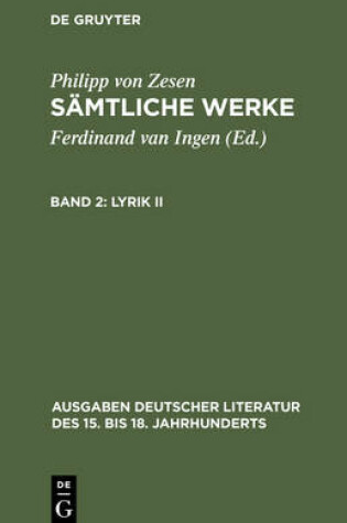 Cover of Lyrik II