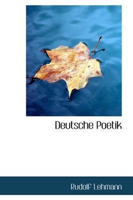 Book cover for Deutsche Poetik