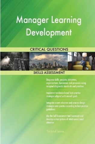 Cover of Manager Learning Development Critical Questions Skills Assessment