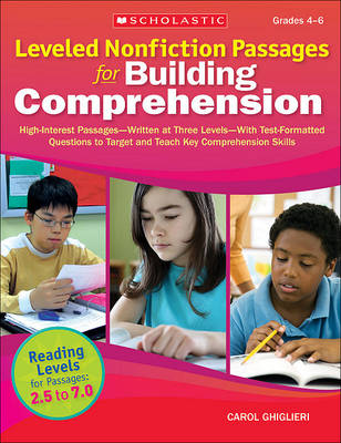 Book cover for Leveled Nonfiction Passages for Building Comprehension