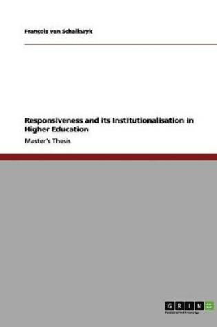 Cover of Responsiveness and its Institutionalisation in Higher Education