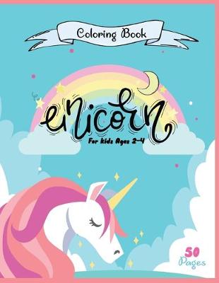 Book cover for Unicorn Coloring Book