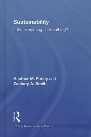 Cover of Sustainability: If It's Everything, Is It Nothing?