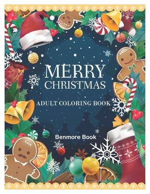 Book cover for Merry Christmas Adult Coloring Book