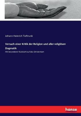 Book cover for Versuch einer Kritik der Religion und aller religioesen Dogmatik