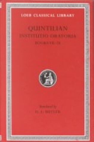 Cover of Institutiones Oratoriae