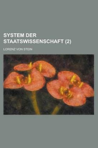 Cover of System Der Staatswissenschaft (2)