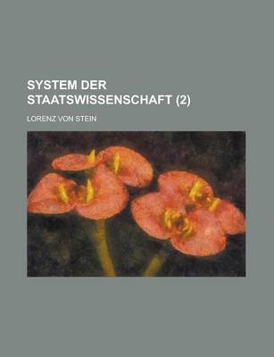 Book cover for System Der Staatswissenschaft (2)