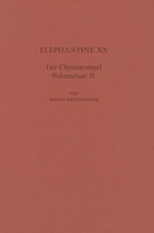 Cover of Elephantine XX