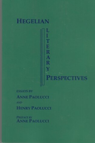 Cover of Hegelian Literary Perspectives