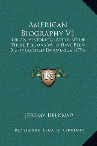 Cover of American Biography V1