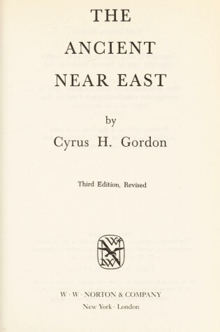 Cover of The Ancient Near East