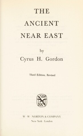 Book cover for The Ancient Near East