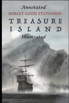 Book cover for Treasure Island (Annotated & Illustrated) Edition