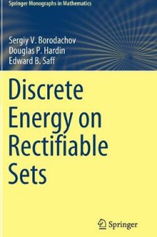 Cover of Discrete Energy on Rectifiable Sets