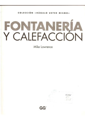 Book cover for Fontaneria y Calefaccion