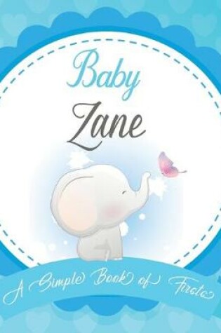 Cover of Baby Zane A Simple Book of Firsts