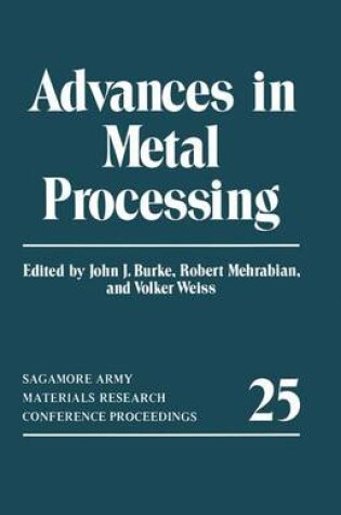 Cover of Advances in Metal Processing