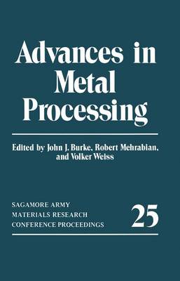 Book cover for Advances in Metal Processing