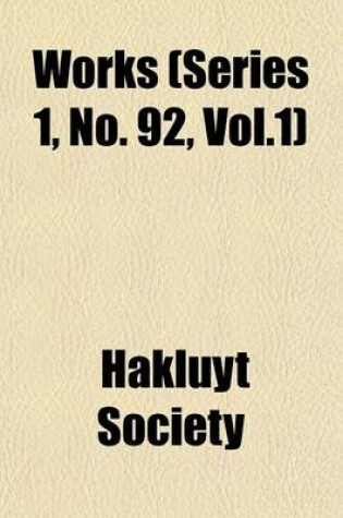 Cover of Works (Series 1, No. 92, Vol.1)