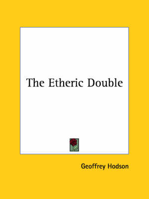 Book cover for The Etheric Double