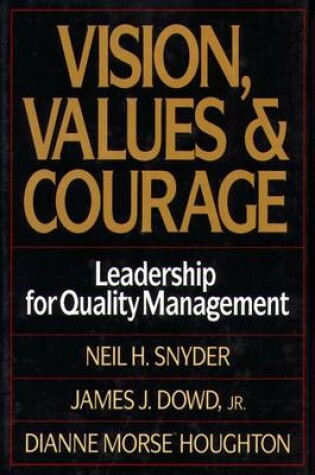 Cover of Vision, Values, and Courage
