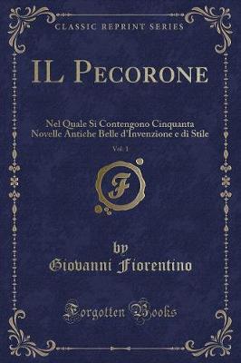 Book cover for Il Pecorone, Vol. 1