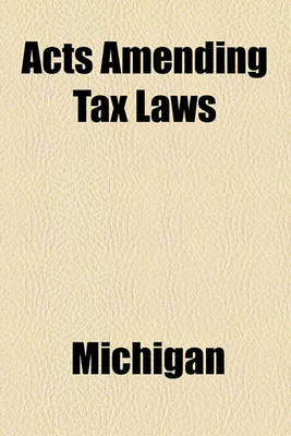Book cover for Acts Amending Tax Laws