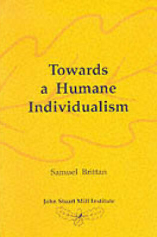 Cover of Towards a Humane Individualism