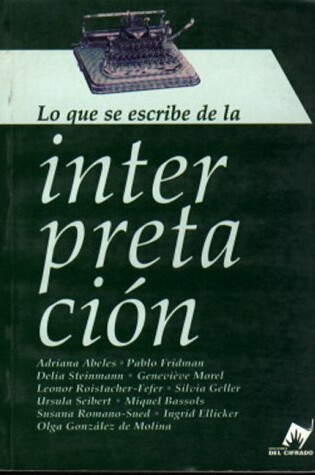 Cover of El Vuelo de La Interpretacion