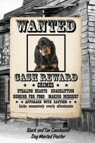 Cover of Black and Tan Coonhound Dog Wanted Poster