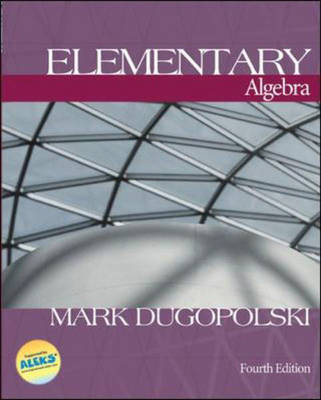 Book cover for Elementary Algebra