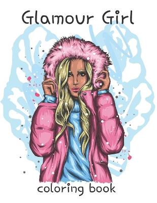 Book cover for GLAMOUR GIRL colouring book