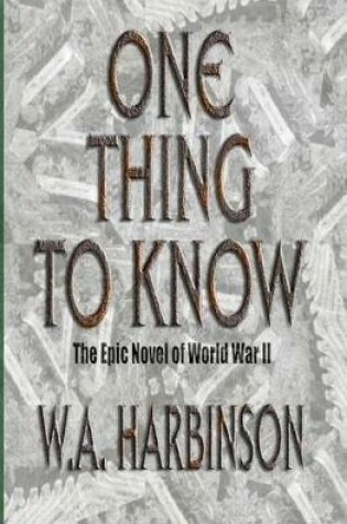 Cover of One Thing To Know