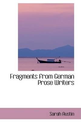 Book cover for Fragments from German Prose Writers