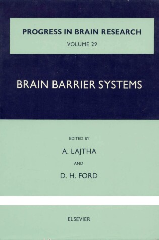 Cover of Brain Barrier Systems