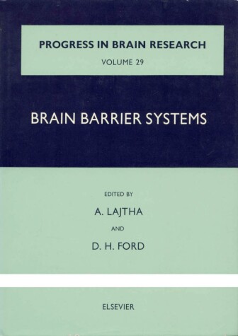 Book cover for Brain Barrier Systems