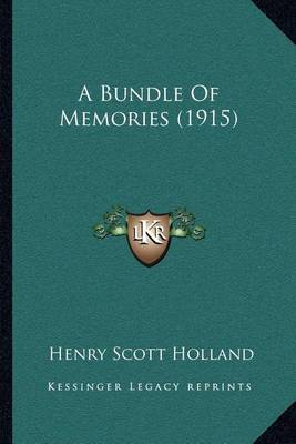 Book cover for A Bundle of Memories (1915)