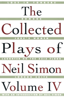Book cover for The Collected Plays of Neil Simon Vol IV
